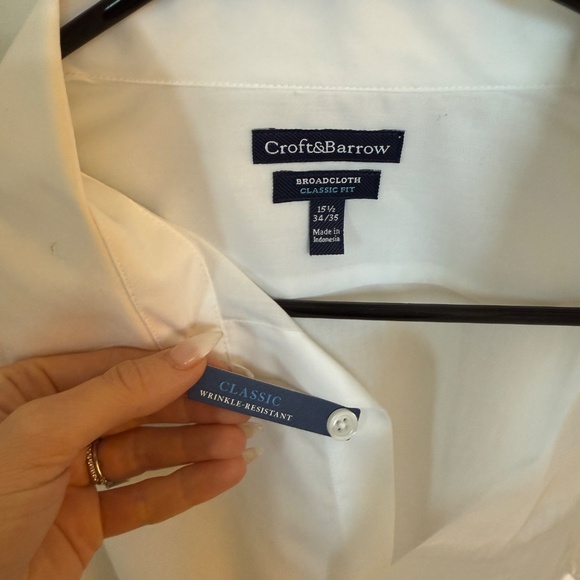 [Croft & Barrow] Men's White Buttondown - Picture 3 of 4